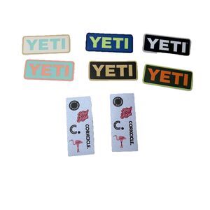 Authentic YETI Decal Stickers Brand New 6 and 2 Corkcicle sticker sheets